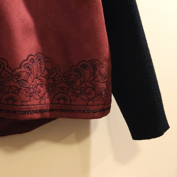 Coldwater Creek Faux Suede Jacket Top - Picture 5 of 9